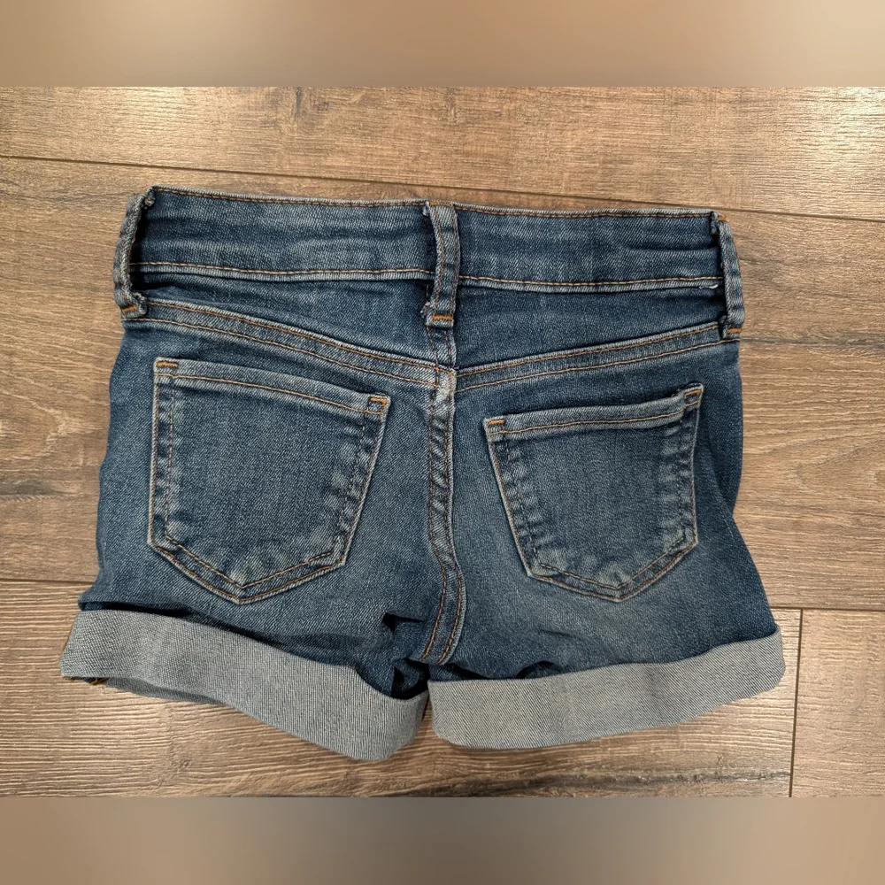 Gap 5T Midi Jean Shorts Medium Blue Denim Denim Adjustable Waist Girls